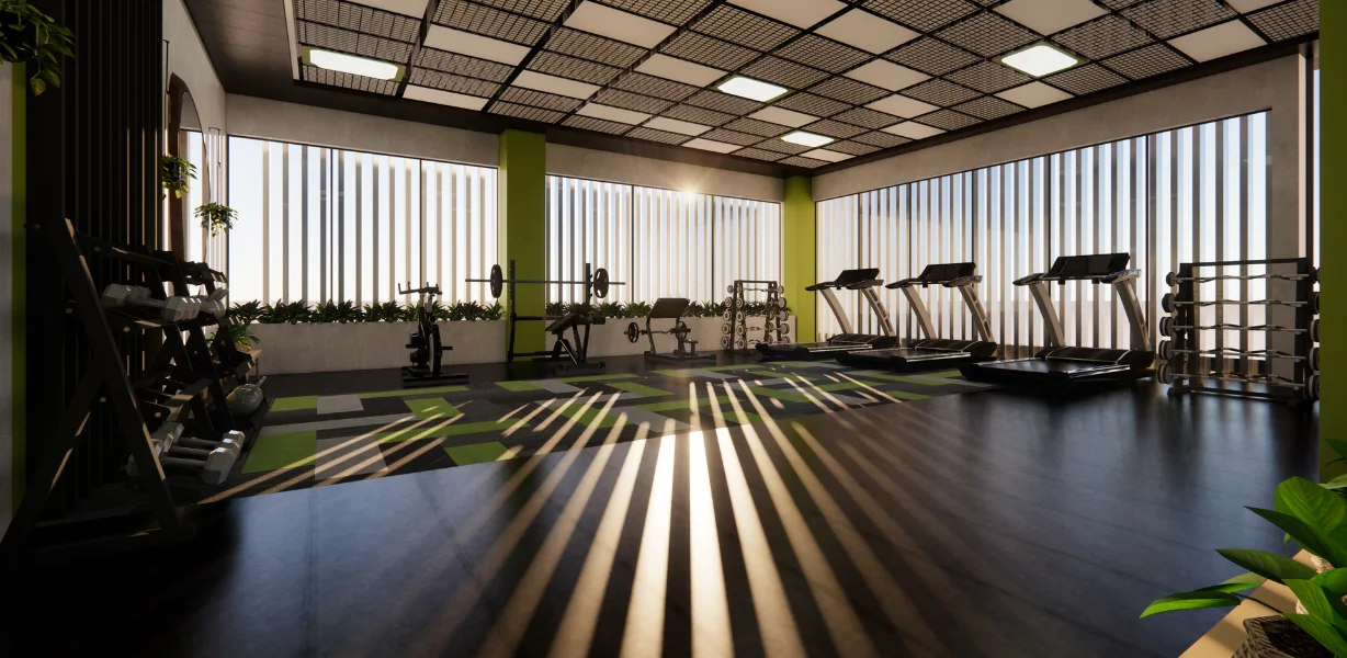 Clubhouse Gym Set-up at Urban Trilla Apartments 